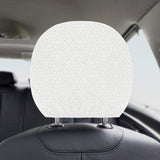 arabic white pattern Car Headrest Cover