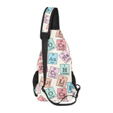 Chemistry Periodic Table Pattern Print Design 02 All Over Print Chest Bag