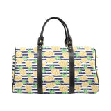 Pineapples pattern striped background Travel Bag