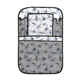 Swallow Pattern Print Design 05 Car Seat Back Organizer