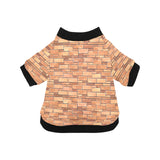 Brick Printed Pattern Print Design 04 All Over Print Pet Dog Round Neck Fuzzy Shirt