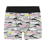 Mustache Beard Pattern Print Design 02 Men's All Over Print Boxer Briefs Men's Underwear