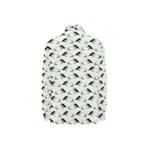 Pelican Pattern Print Design 02 Women's Long Sleeve Polo Shirt