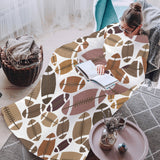 American football ball pattern Blanket Robe with Sleeves
