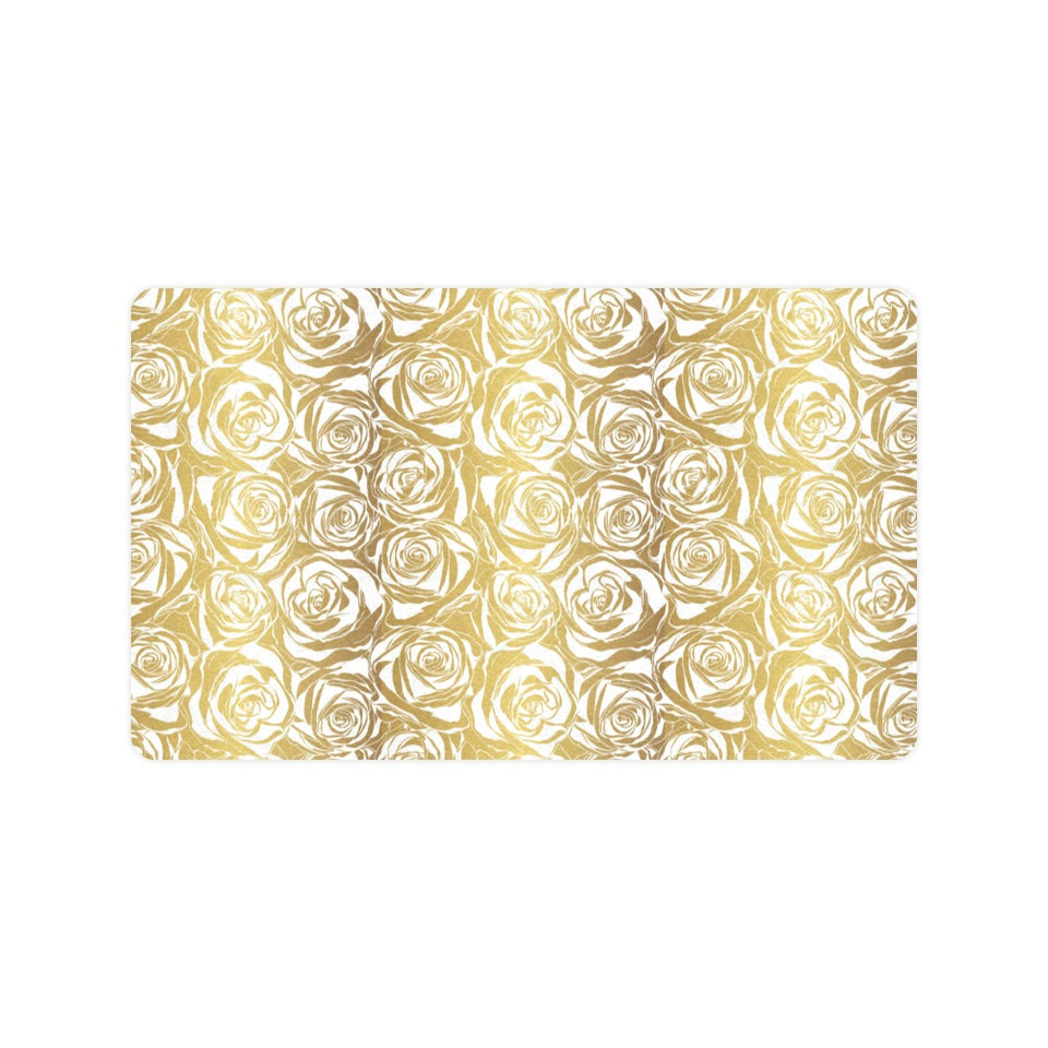 Rose Pattern Print Design 05 Doormat