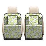Cucumber slices pattern Car Seat Back Organizer