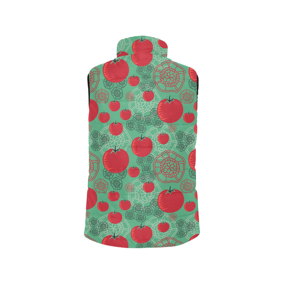 Tomato design pattern Women's Padded Vest