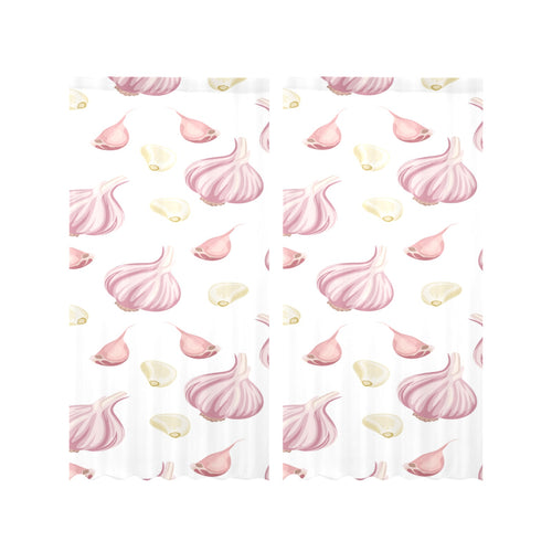 Garlic pattern Gauze Curtain