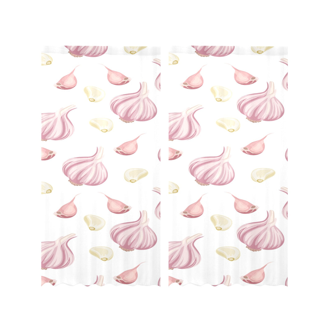 Garlic pattern Gauze Curtain