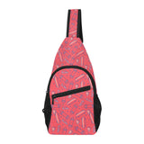 Skate Board Pattern Print Design 01 All Over Print Chest Bag