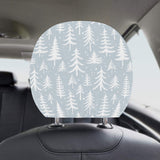 Christmas tree winter forest pattern Car Headrest Cover