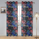 Octopus sea wave tropical fishe pattern Gauze Curtain