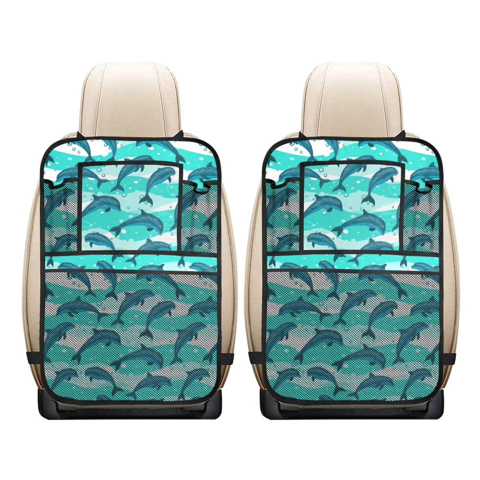 Dolphin sea pattern Car Seat Back Organizer