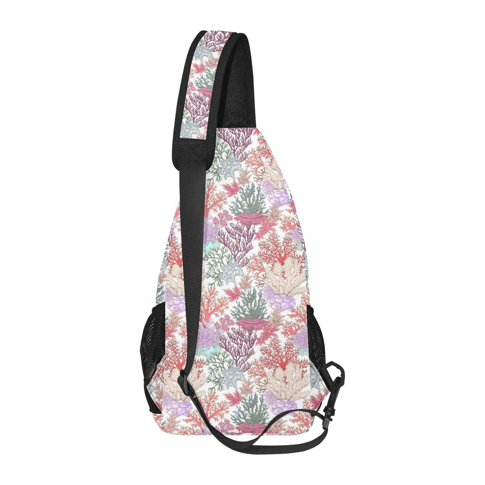 Coral Reef Pattern Print Design 03 All Over Print Chest Bag