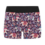 Elephant indian style ornament pattern Men's All Over Print Boxer Briefs Men's Underwear