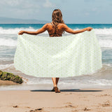 Cucumber pattern background Beach Towel