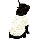 Cute cartoon frog baby pattern All Over Print Pet Dog Round Neck Fuzzy Shirt