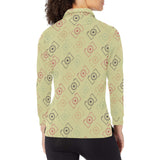 Camera Pattern Print Design 01 Women's Long Sleeve Polo Shirt