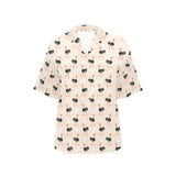 Ostrich Pattern Print Design 05 Women's All Over Print Hawaiian Shirt