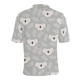 Cute koala leaves pattern Men's All Over Print Polo Shirt