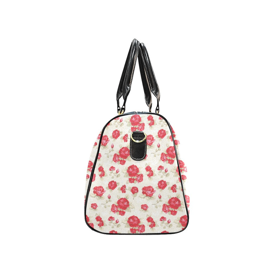 Rose Pattern Print Design 01 Travel Bag