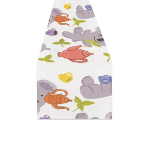Cute koalas teapots tea Table Runner