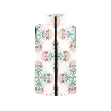 Square floral indian flower pattern Women's Padded Vest