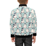 Cute Penguin pattern Kids' Boys' Girls' Bomber Jacket