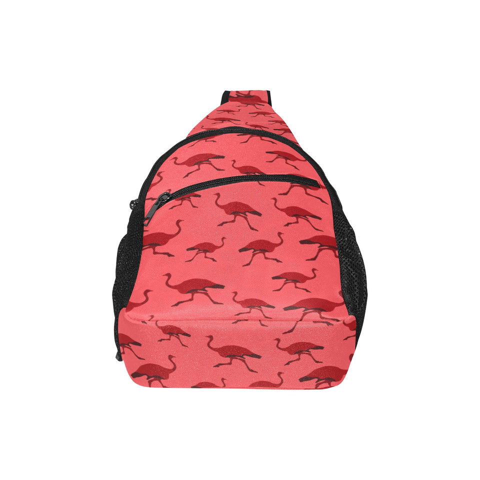 Ostrich Pattern Print Design 03 All Over Print Chest Bag