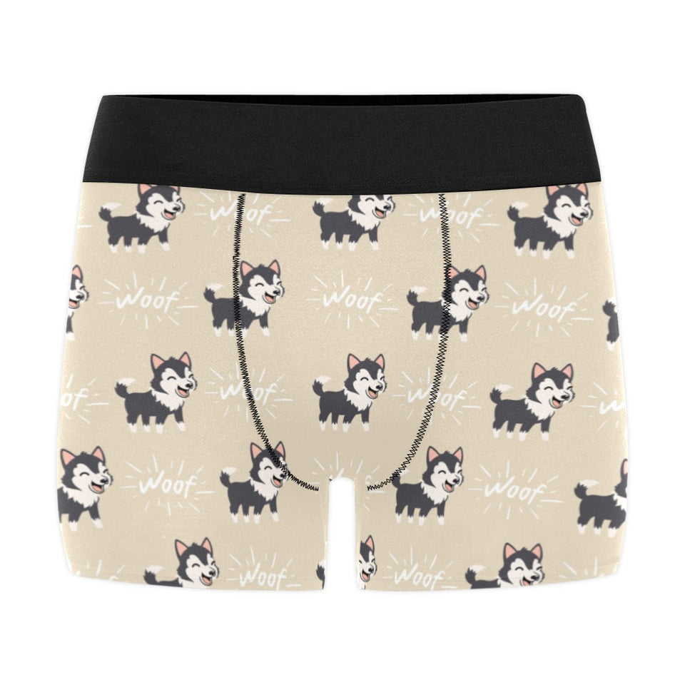 Cute Siberian Husky Men's All Over Print Boxer Briefs Men's Underwear