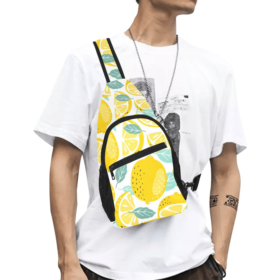 lemon design pattern All Over Print Chest Bag