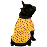 Passion fruit texture All Over Print Pet Dog Round Neck Fuzzy Shirt