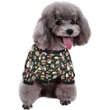 Raccoon watermelon pattern All Over Print Pet Dog Round Neck Fuzzy Shirt