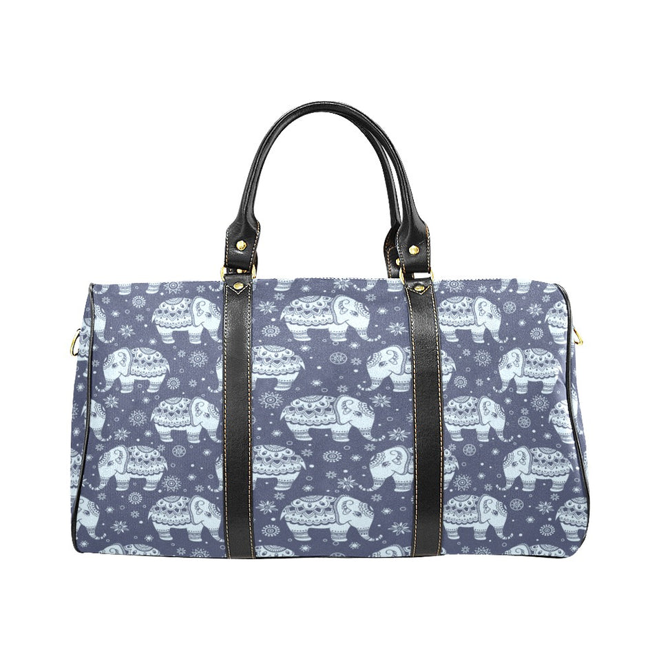 Elephant tribal design pattern Travel Bag
