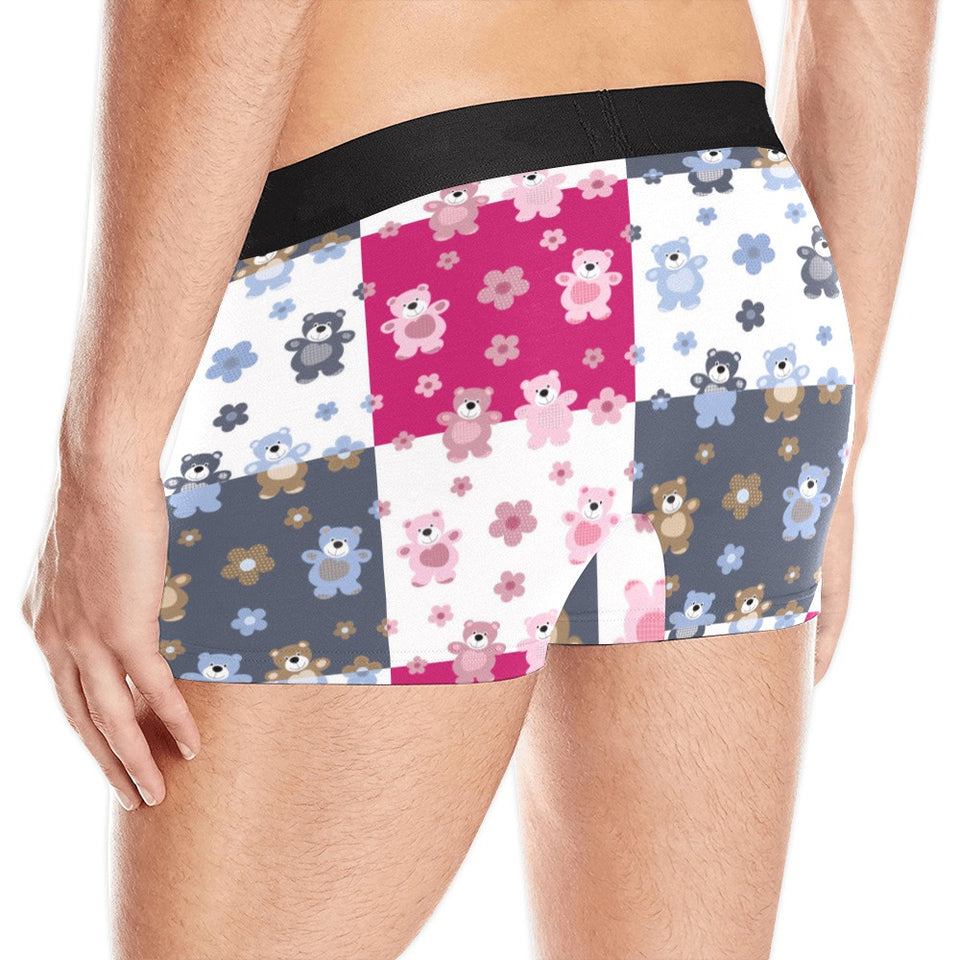 Teddy Bear Pattern Print Design 03 Men's All Over Print Boxer Briefs Men's Underwear