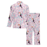Beautiful toucan flower leaves Men's Long Pajama Set