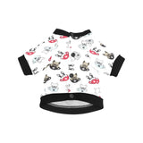 French bulldog cup paw pattern All Over Print Pet Dog Round Neck Fuzzy Shirt