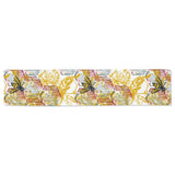 Cool Bee honeycomb leaves pattern Table Runner