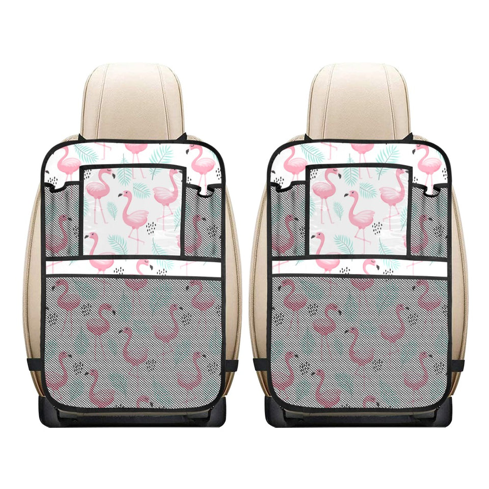 Cute flamingo pattern Car Seat Back Organizer