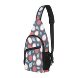 dragon fruits dark blue background All Over Print Chest Bag