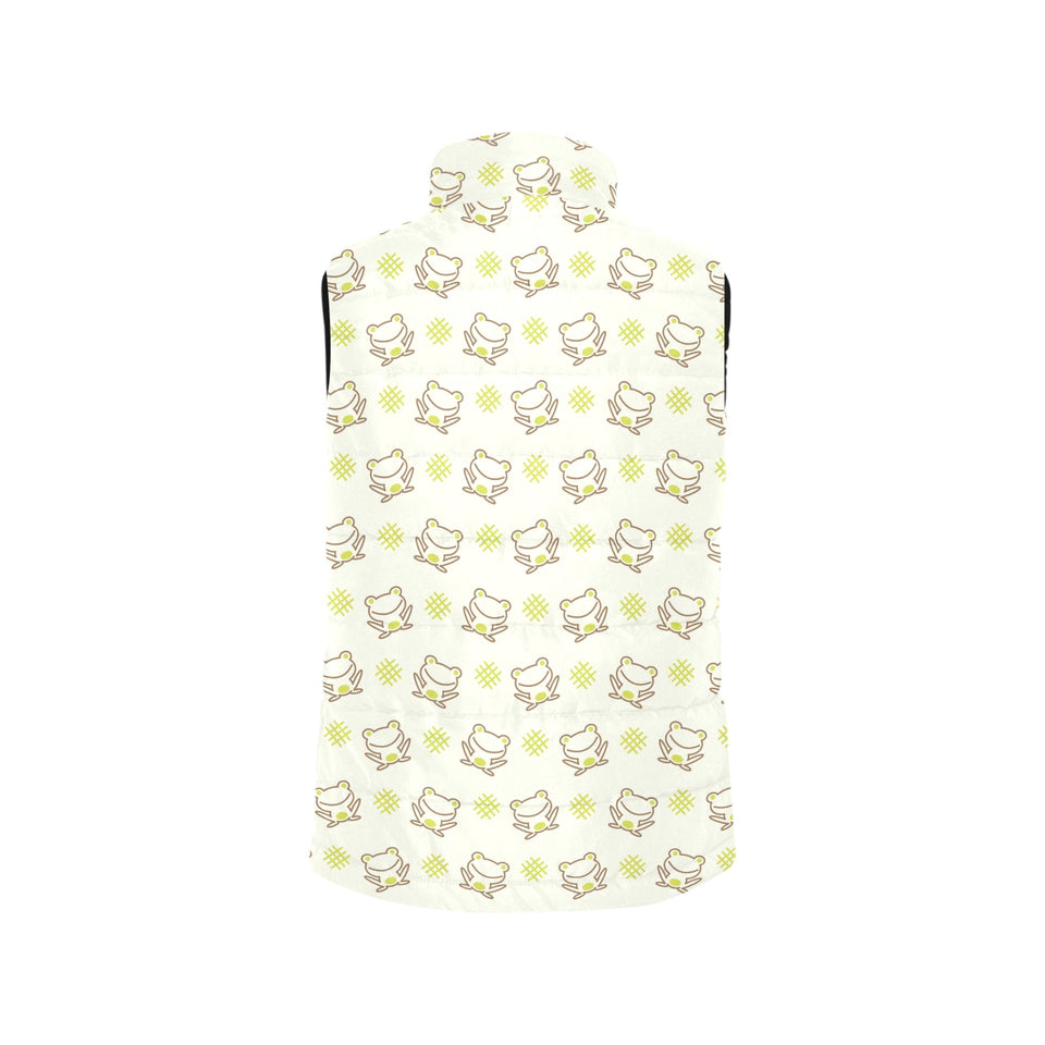 Cute cartoon frog baby pattern Women's Padded Vest