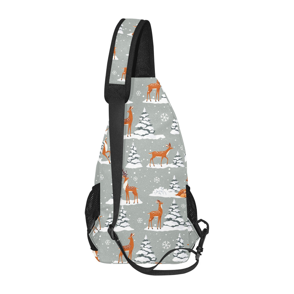 Beautiful deers Winter Christmas All Over Print Chest Bag