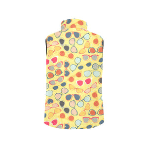 Sun Glasses Pattern Print Design 05 Men's Padded Vest