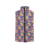 Goldfish Pattern Print Design 05 Women's Padded Vest