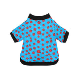 Ladybug Pattern Print Design 02 All Over Print Pet Dog Round Neck Fuzzy Shirt