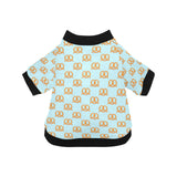 Pretzels Pattern Print Design 03 All Over Print Pet Dog Round Neck Fuzzy Shirt