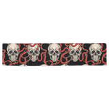 Red snake skull pattern Table Runner