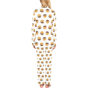 Pretzels Pattern Print Design 02 Women's Long Pajama Set