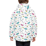 Candy design pattern Kids' Boys' Girls' Padded Hooded Jacket