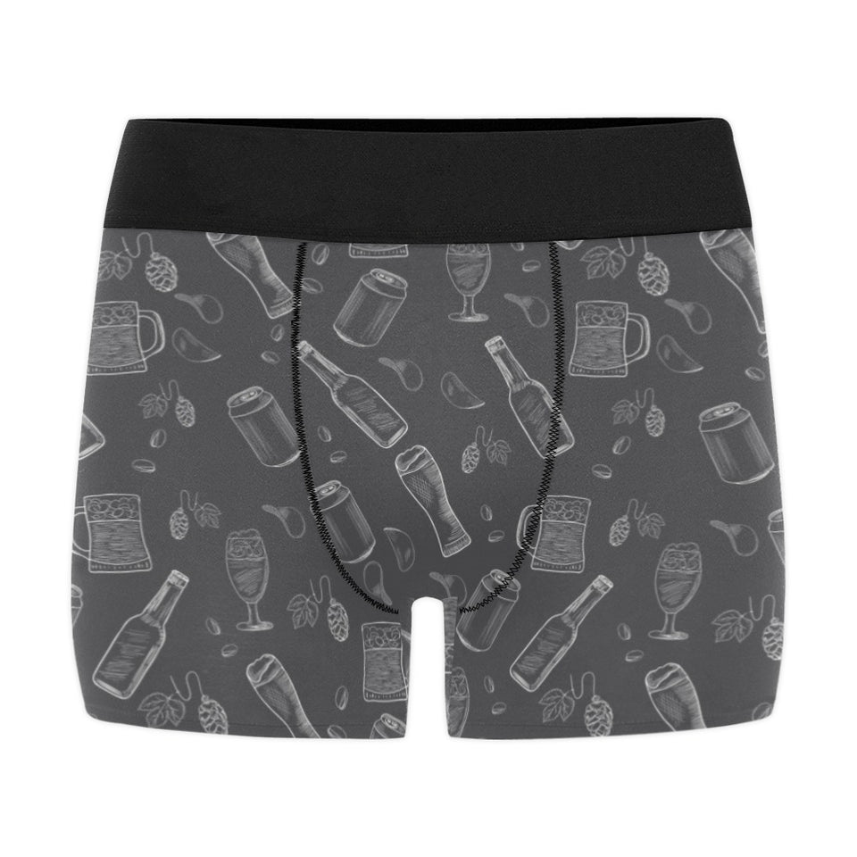 Beer hand drawn pattern Men's All Over Print Boxer Briefs Men's Underwear